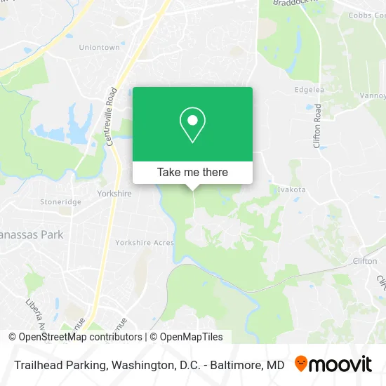 Trailhead Parking map