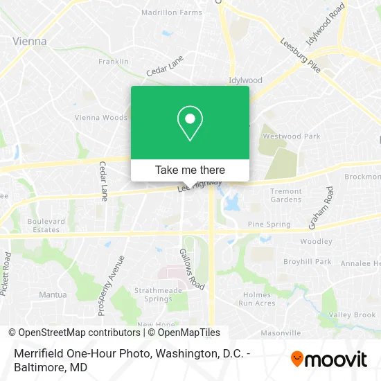 Merrifield One-Hour Photo map