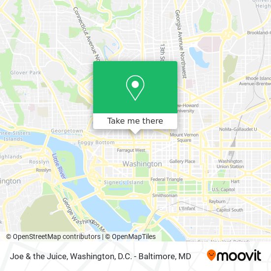 Joe & the Juice map