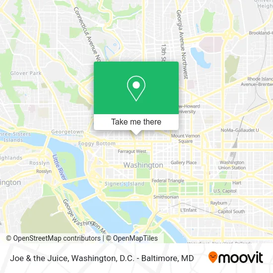 Mapa de Joe & the Juice
