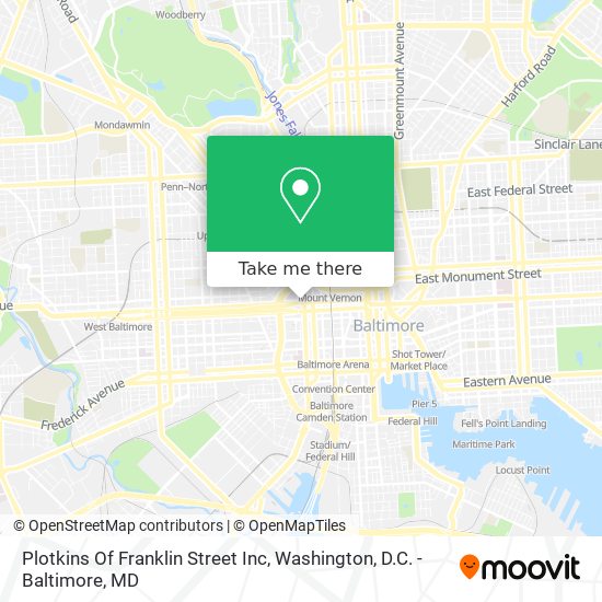 Mapa de Plotkins Of Franklin Street Inc