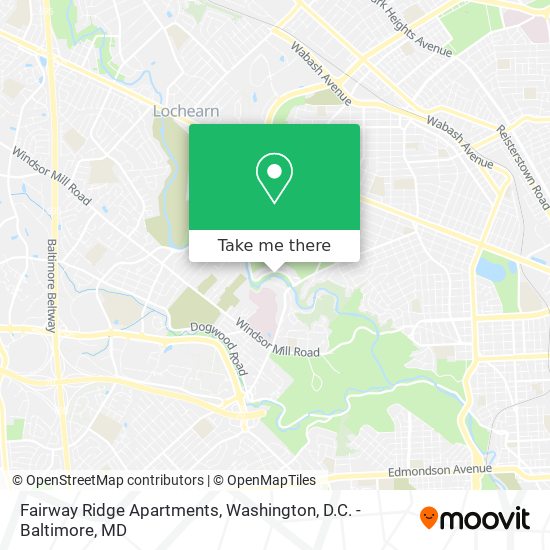 Mapa de Fairway Ridge Apartments