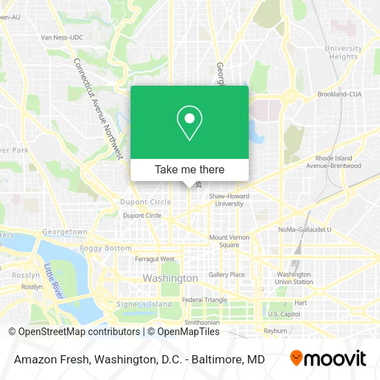 Amazon Fresh map