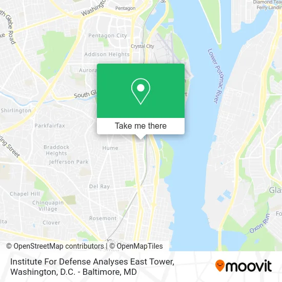 Institute For Defense Analyses East Tower map