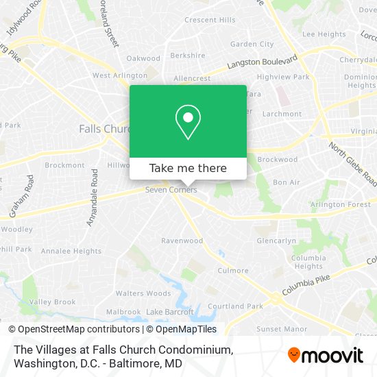 Mapa de The Villages at Falls Church Condominium