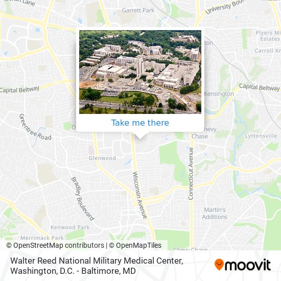 Walter Reed National Military Medical Center map