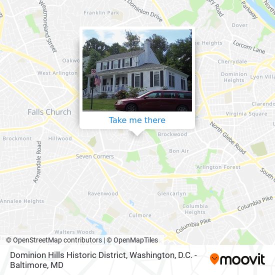 Mapa de Dominion Hills Historic District
