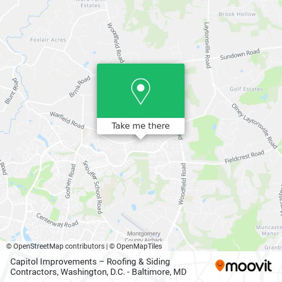 Mapa de Capitol Improvements – Roofing & Siding Contractors