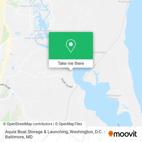 Aquia Boat Storage & Launching map