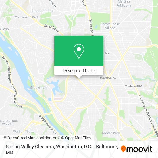 Spring Valley Cleaners map