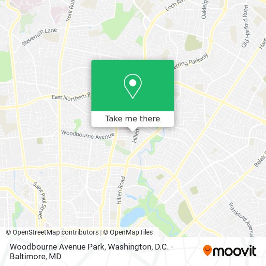 Mapa de Woodbourne Avenue Park