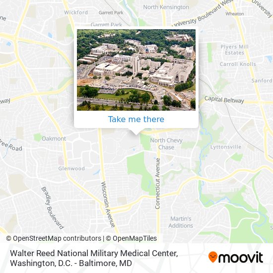 Mapa de Walter Reed National Military Medical Center