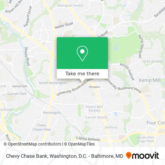 Chevy Chase Bank map