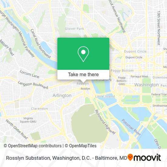 Rosslyn Substation map