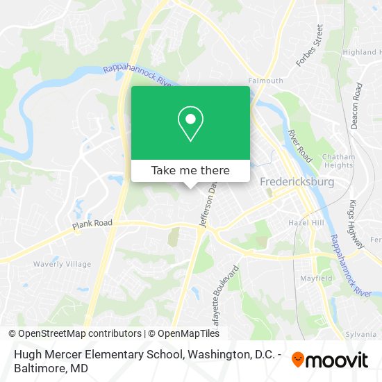 Mapa de Hugh Mercer Elementary School