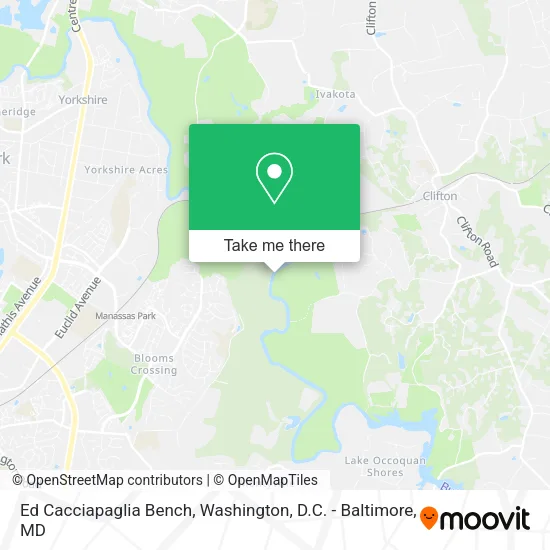Ed Cacciapaglia Bench map