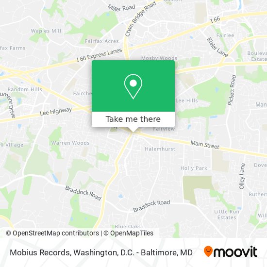 Mobius Records map