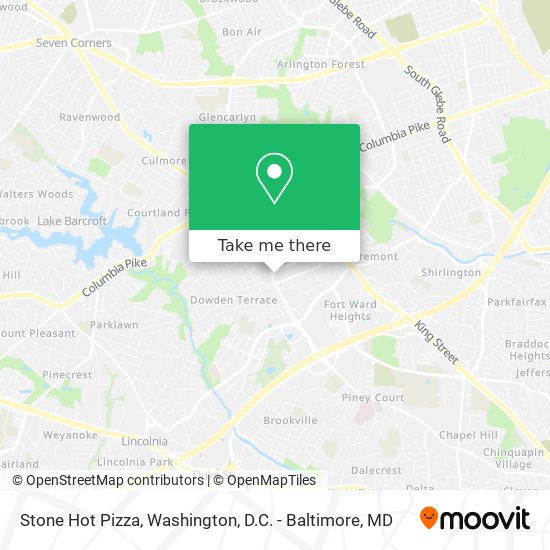 Mapa de Stone Hot Pizza