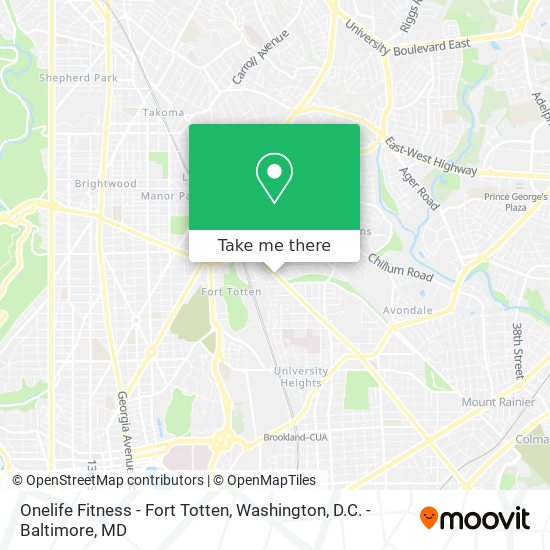 Onelife Fitness - Fort Totten map