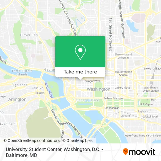 University Student Center map