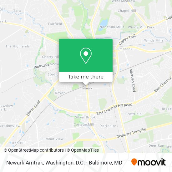 Newark Amtrak map