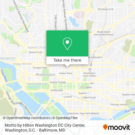 Mapa de Motto by Hilton Washington DC City Center