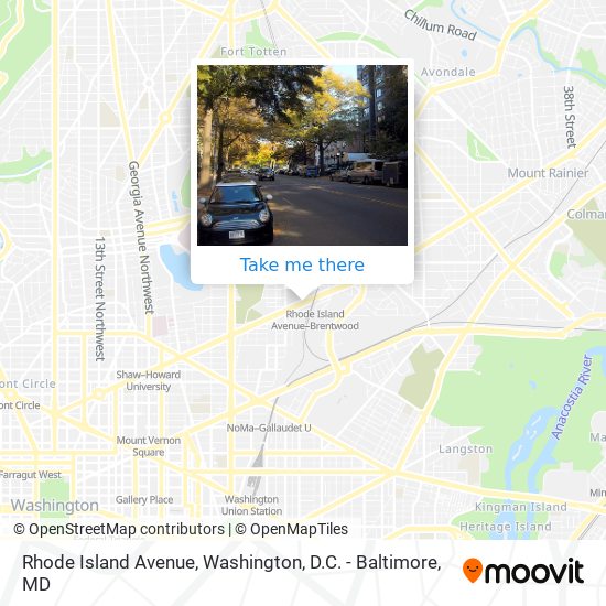 Mapa de Rhode Island Avenue