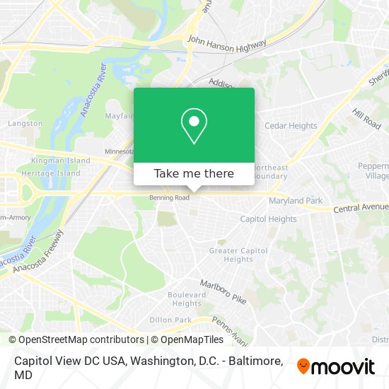 Capitol View DC USA map