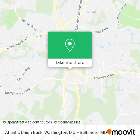 Atlantic Union Bank map