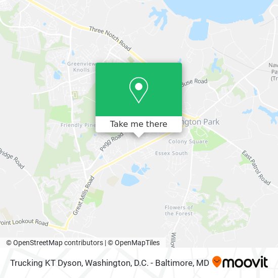 Trucking KT Dyson map