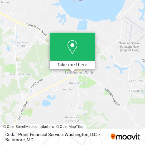 Mapa de Cedar Point Financial Service