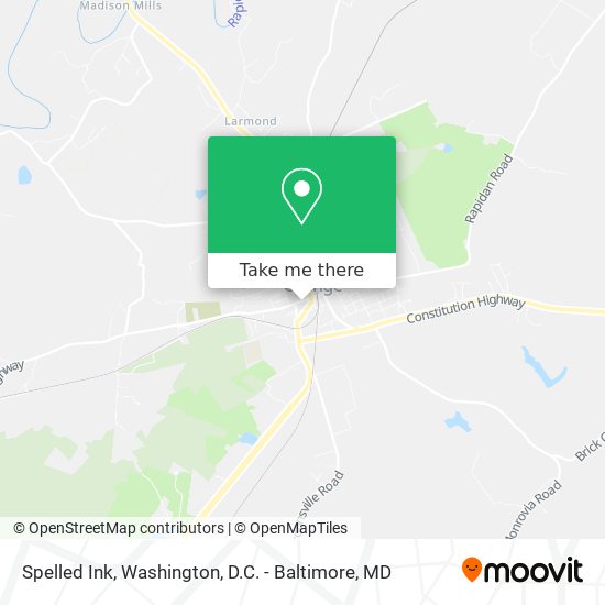 Spelled Ink map