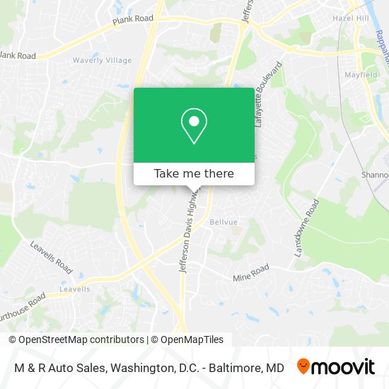 Mapa de M & R Auto Sales