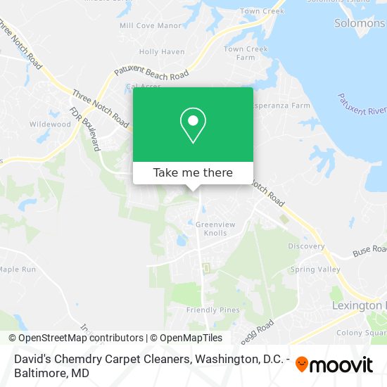 David's Chemdry Carpet Cleaners map