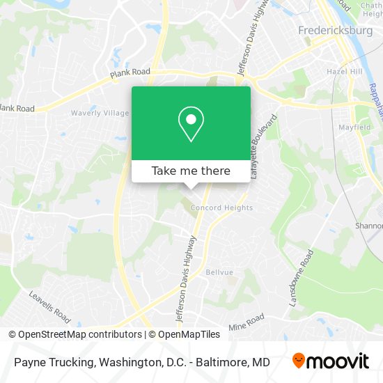 Payne Trucking map