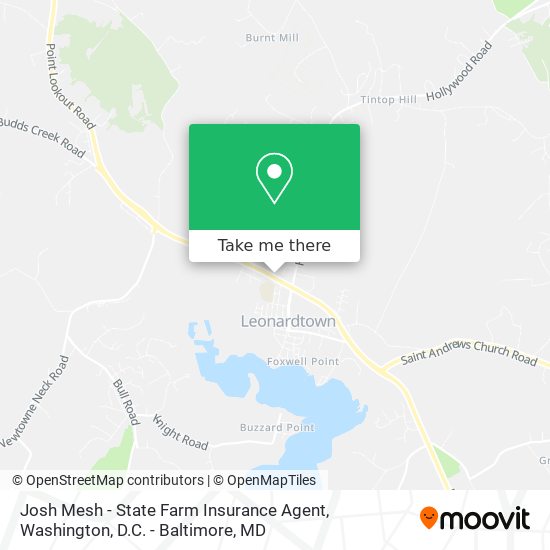 Mapa de Josh Mesh - State Farm Insurance Agent