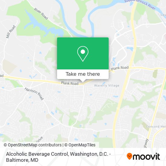 Alcoholic Beverage Control map