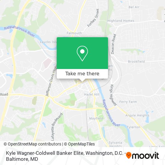 Mapa de Kyle Wagner-Coldwell Banker Elite