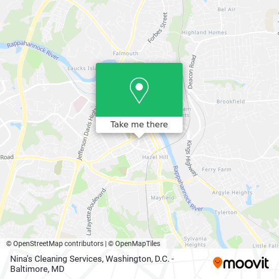 Nina's Cleaning Services map