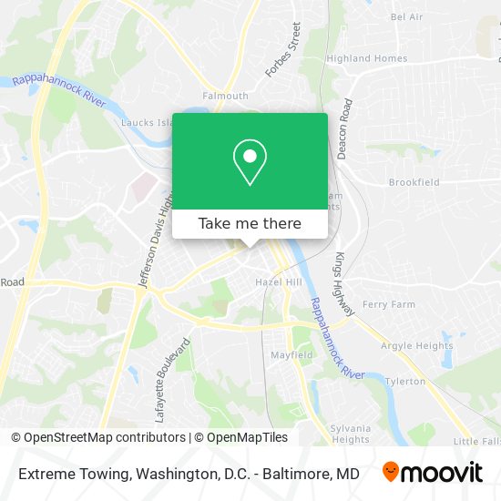 Extreme Towing map