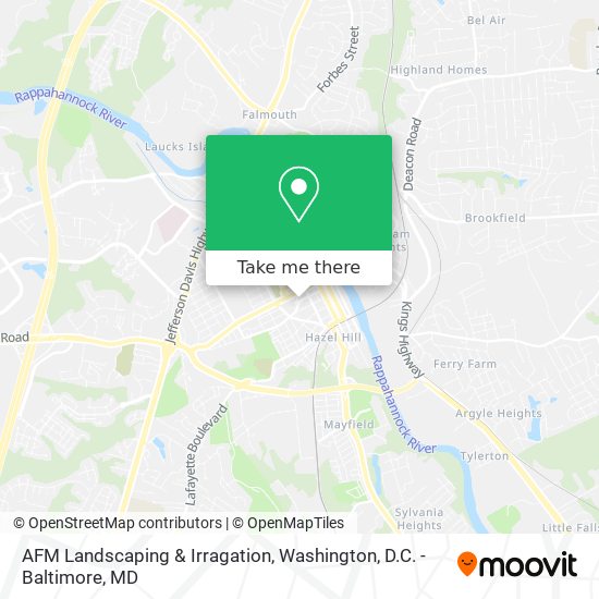 Mapa de AFM Landscaping & Irragation