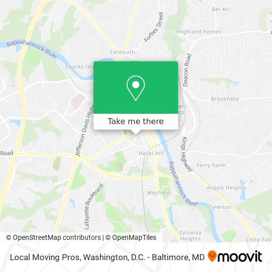 Mapa de Local Moving Pros