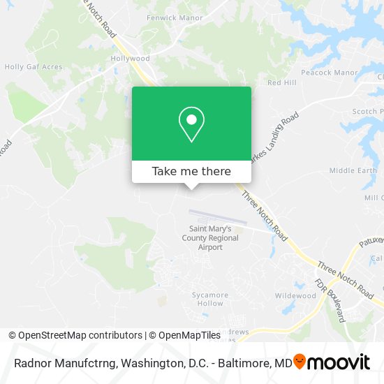 Radnor Manufctrng map