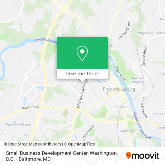 Small Business Development Center map