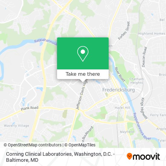 Mapa de Corning Clinical Laboratories