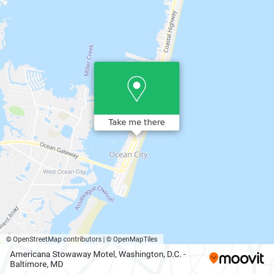 Americana Stowaway Motel map