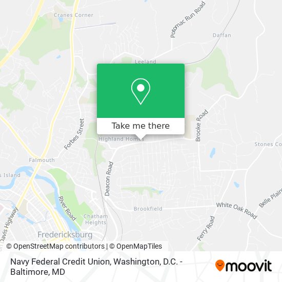 Navy Federal Credit Union map