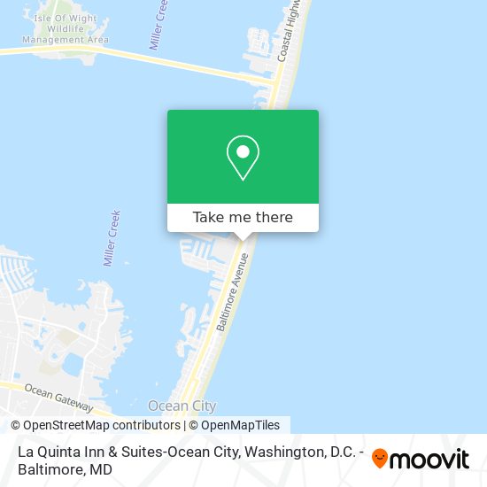 Mapa de La Quinta Inn & Suites-Ocean City