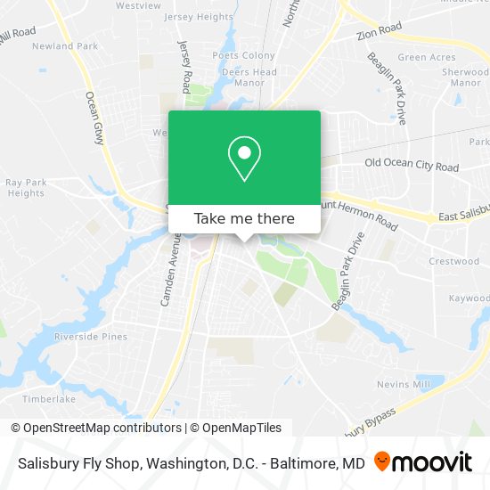 Salisbury Fly Shop map