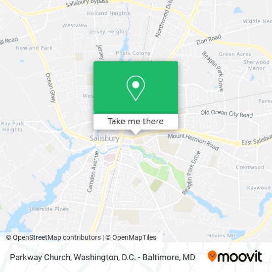 Parkway Church map